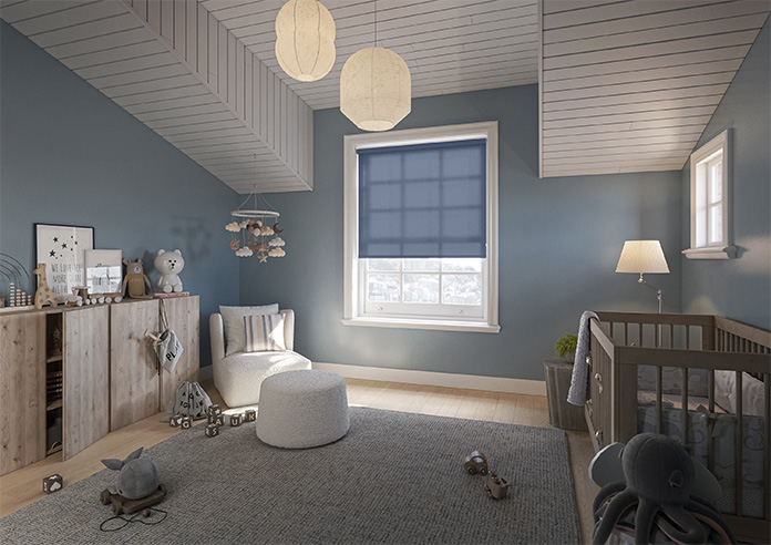 Roma, Deep Blue - Twist&Fit Roller Blind - Image 7